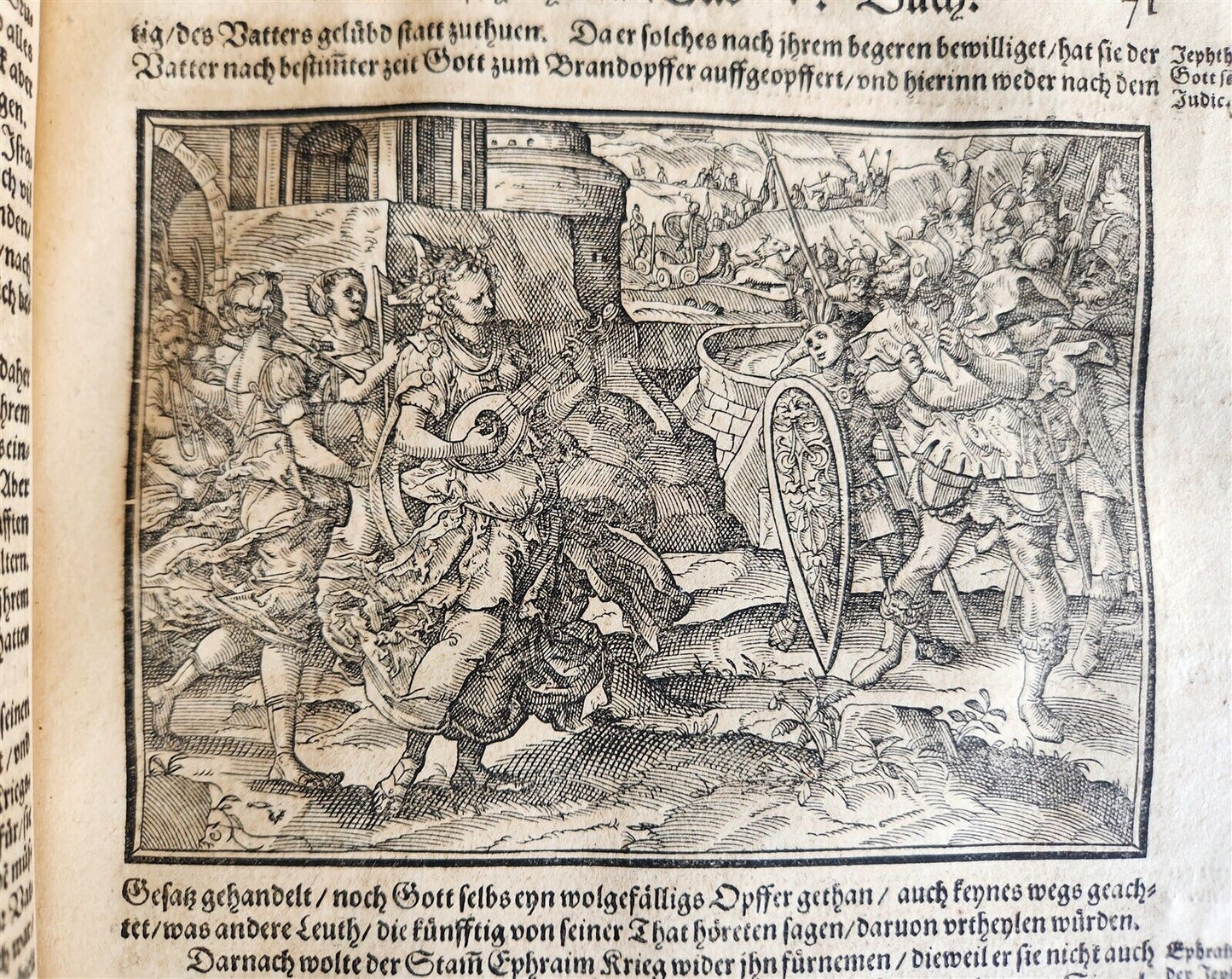 1590 FLAVIUS JOSEPHUS ILLUSTRATED JEWISH HISTORY antique MASSIVE FOLIO JUDAICA