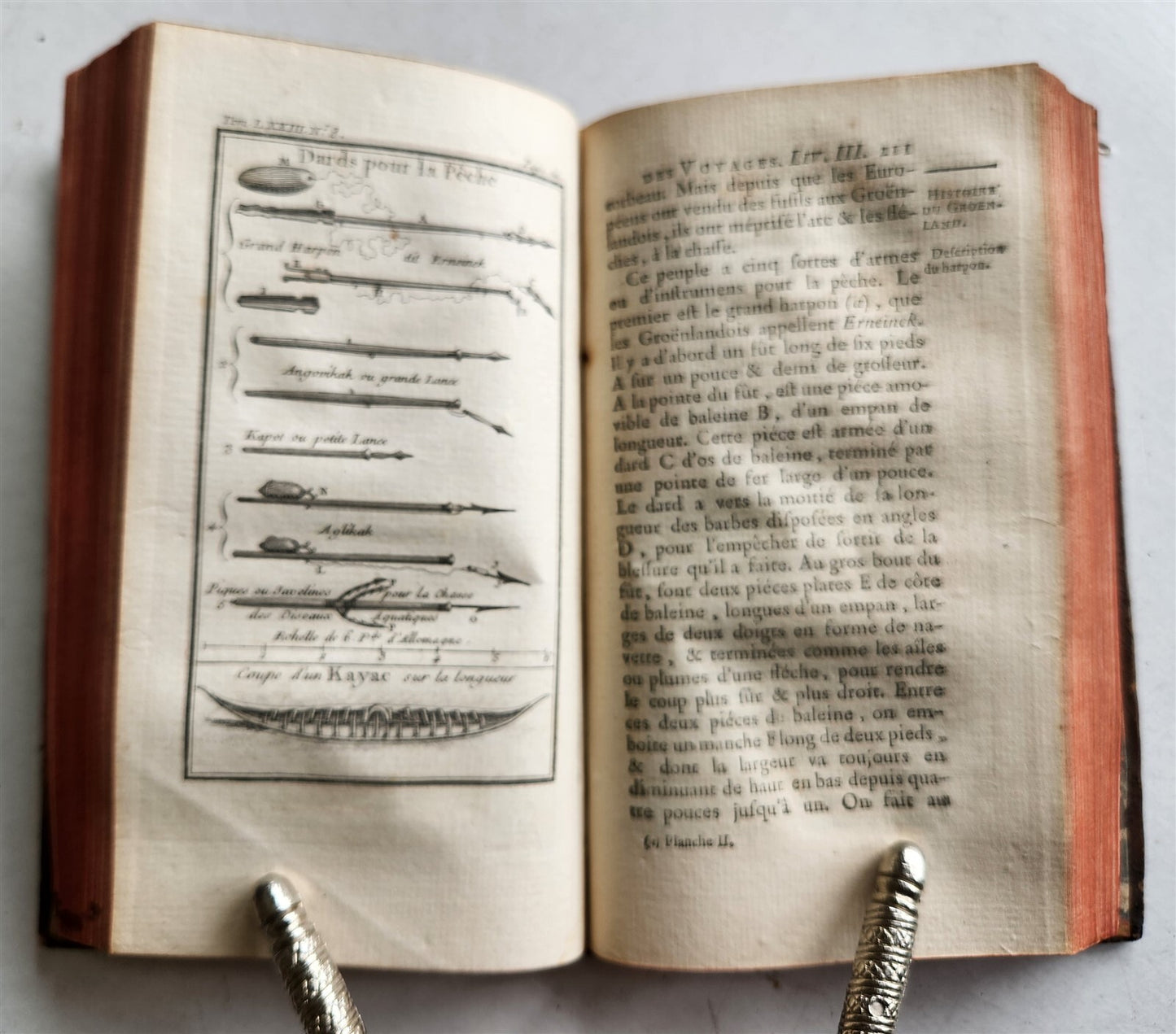 1770 HISTOIRE des VOYAGES illustrated v.73 TRAVELS to GREENLAND antique