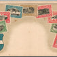 CONGO PHILATELIC STAMPS ANTIQUE POSTCARD