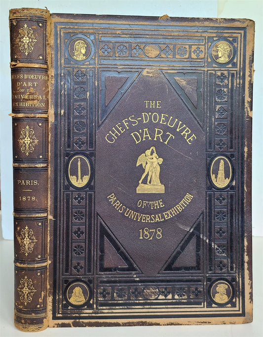 1878 MASTERPIECES of PARIS UNIVERSAL EXHIBITION antique FOLIO D'OEUVRE D'ART