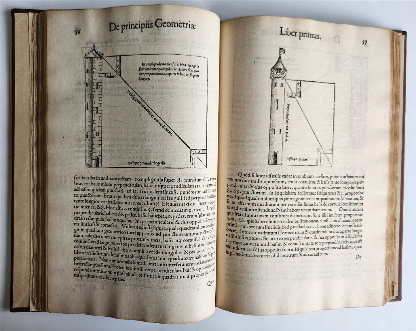 1551 RUDIMENTA MATHEMATICA by SEBASTIAN MUNSTER antique ILLUSTRATED 1st EDITION