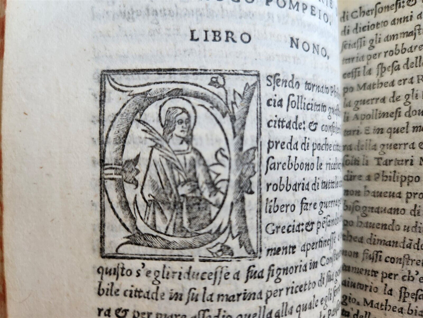 1523 POST-INCUNABULA HISTORY of TROGI POMPEI & JULIUS CAESAR antique VELLUM