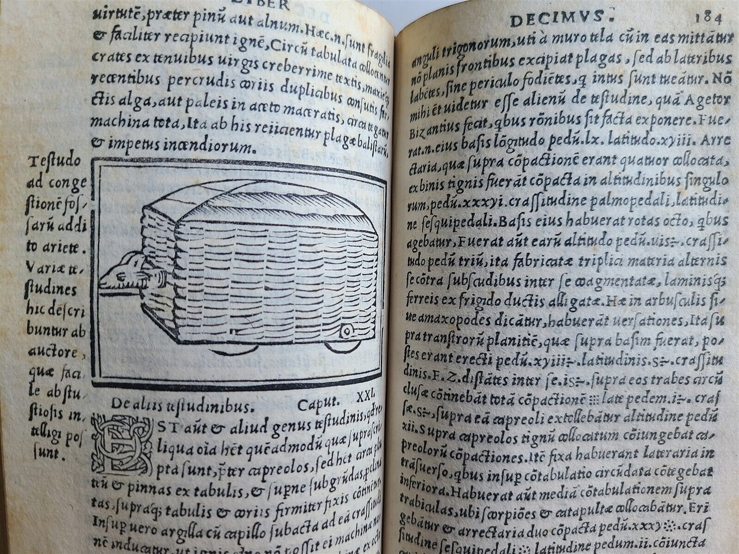 1513 VITRUVIUS ILLUSTRATED antique POST-INCUNABULA rare 16th CENT. architecture