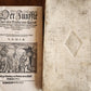 1661-1664 MARTIN LUTHER WORKS 7 FOLIO VOLS antique VELLUM in GERMAN ILLUSTRATED