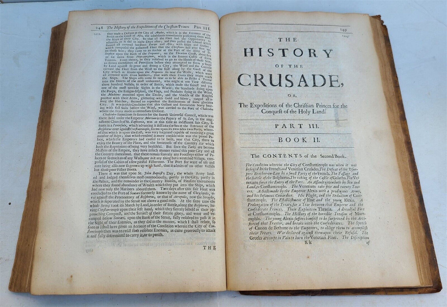 1685 HISTORY OF THE CRUSADE by Louis Maimbourg antique 1st ENGLISH EDITION