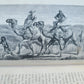 1868 NILE TRIBUTARIES OF ABYSSINIA SWORD HUNTERS of HAMRAN ARABS ILLUSTR antique