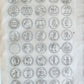 1742 NUMISMATIC ILLUSTRATED FOLIO medal collection of Queen of Sweden antique