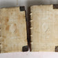 1690 PIGSKIN BOUND 4 FOLIO LAW BOOKS antique by D. D. Emanuelis Gonzalez Tellez