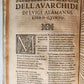 1570 La Avarchide del s. Luigi Alamanni POETRY antique VELLUM BOUND 16th CENTURY