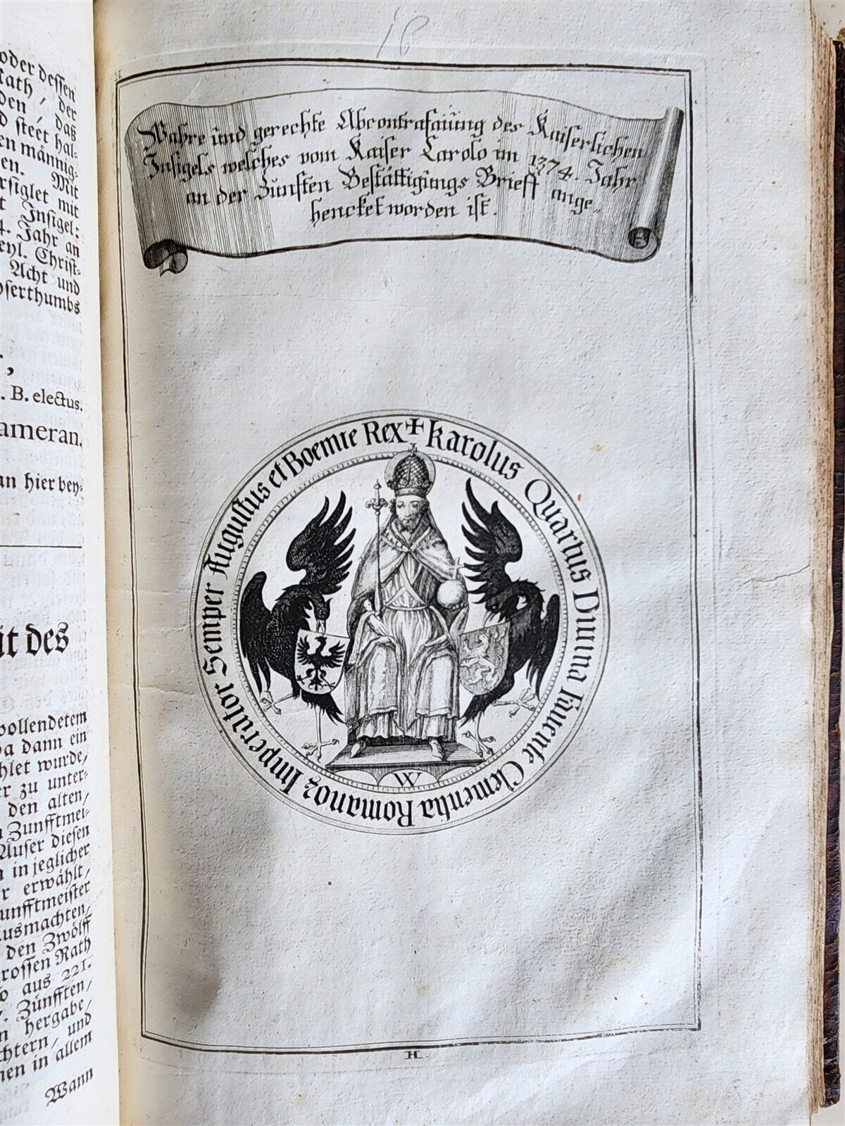 1725 HISTORY of Holy Roman Empire' CITY of AUGSBURG REGIMENT antique ILLUSTRATED