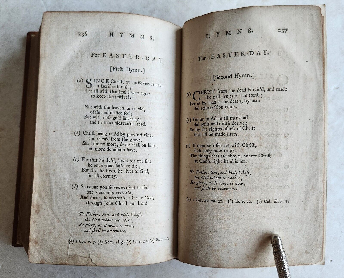 1756 BOOK of COMMON PRAYER w/ PSALTER in ENGLISH antique