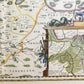 1640 MAP of GERMANY OSTFRIESLAND by WILLEM BLAEU antique AUTHENTIC hand colored