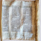 TORAH SCROLL FRAGMENT MANUSCRIPT on VELLUM antique BIBLE DEUTERONOMY 12:9-15:9