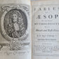 1738 AESOP FABLES by Sir Roger L'Estrange antique in ENGLISH