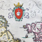 1640 SWEDEN UPPSALA STOCKHOLM MAP by WILLEM BLAEU antique AUTHENTIC hand colored
