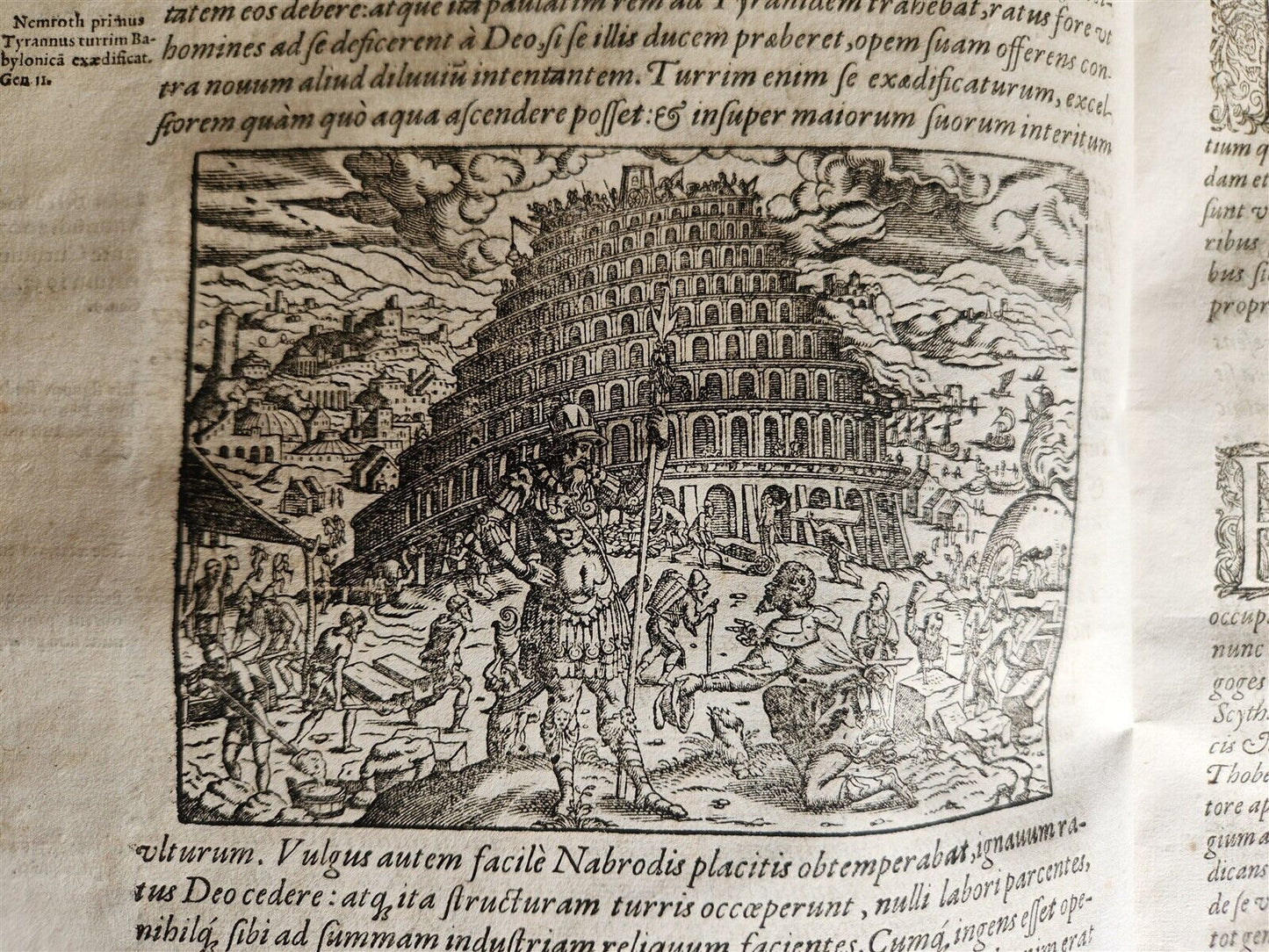 1580 FLAVIUS JOSEPHUS BEAUTIFULLY ILLUSTRATED MASSIVE FOLIO antique Judaica RARE