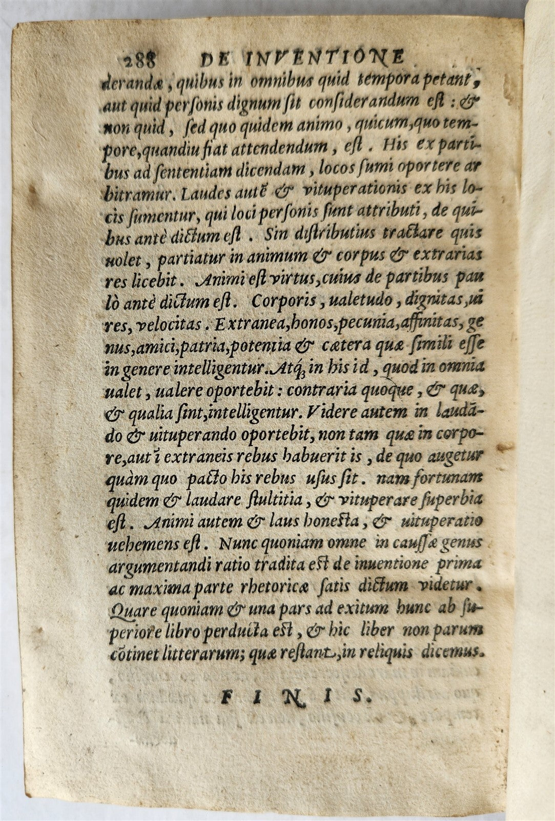 1587 CICERO Rhetoricorum ad Herennium antique VELLUM BOUND
