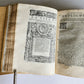 1582 PLUTARCH LIVES of ILLUSTRIOUS GREEK & ROMANS 2 VOLUMES antique ILLUSTRATED