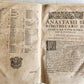 1602 HISTORY of POPES by Anastasius Bibliothecarius antique VELLUM