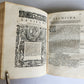 1582 PLUTARCH LIVES of ILLUSTRIOUS GREEK & ROMANS 2 VOLUMES antique ILLUSTRATED