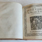 1602 BIBLE in LATIN ILLUSTRATED w/ MAP & NUMEROUS WOODCUTS antique
