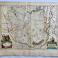 1640 BRABANT BELGIUM MAP by WILLEM BLAEU antique AUTHENTIC hand colored