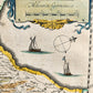 1640 MAP of GELDERLAND NETHERLANDS by WILLEM BLAEU antique AUTHENTIC handcolored