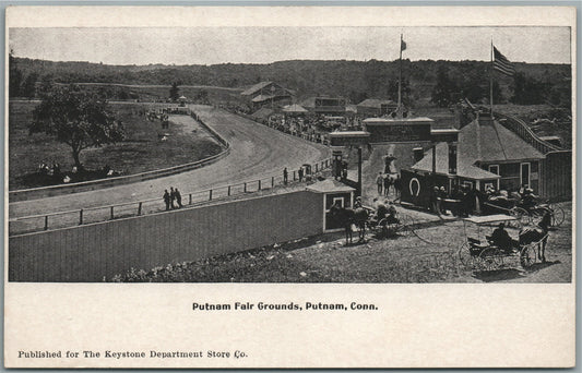 PUTNAM CT FAIR GROUNDS ANTIQUE POSTCARD