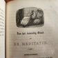 1843 DUTCH CHURCH BOOK antique w/ SILVER EDGES & CLASPS