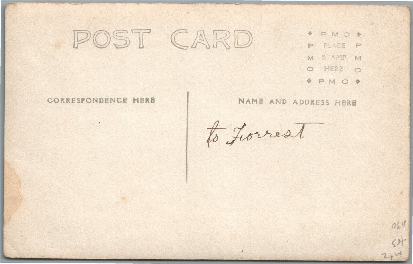 BLANDINSVILLE IL HIGH SCHOOL ANTIQUE REAL PHOTO POSTCARD RPPC