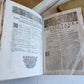 1701-1715 CANON LAW 6 FOLIO VOLUMES by AUGUSTINI BARBOSAE antique VELLUM BINDING