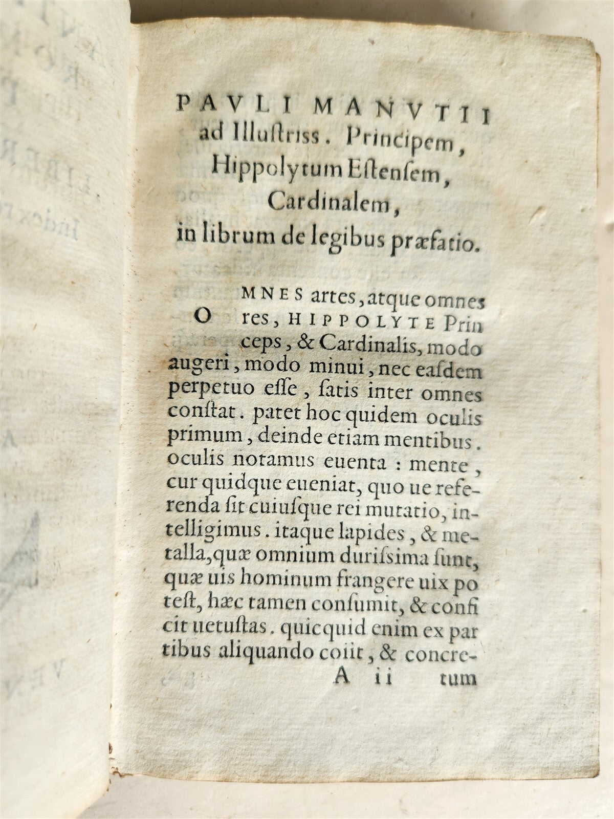 1559 ALDINE PRESS PAOLO MANUZIO antique 16th CENTURY Antiquitatum Romanarum