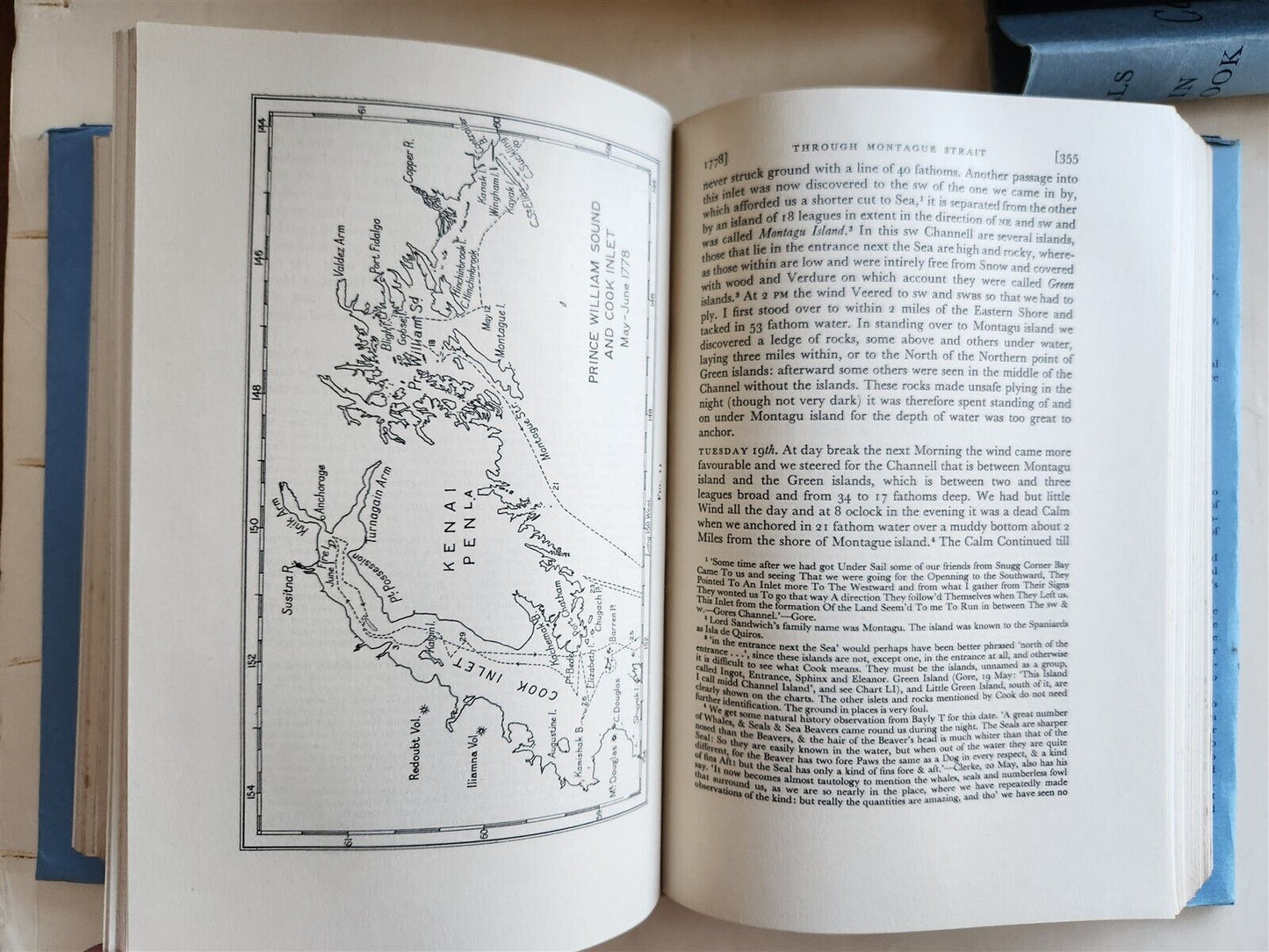 1967-74 JOURNALS of CAPTAIN JAMES COOK on HIS VOYAGES of DISCOVERY antique 5 VOL