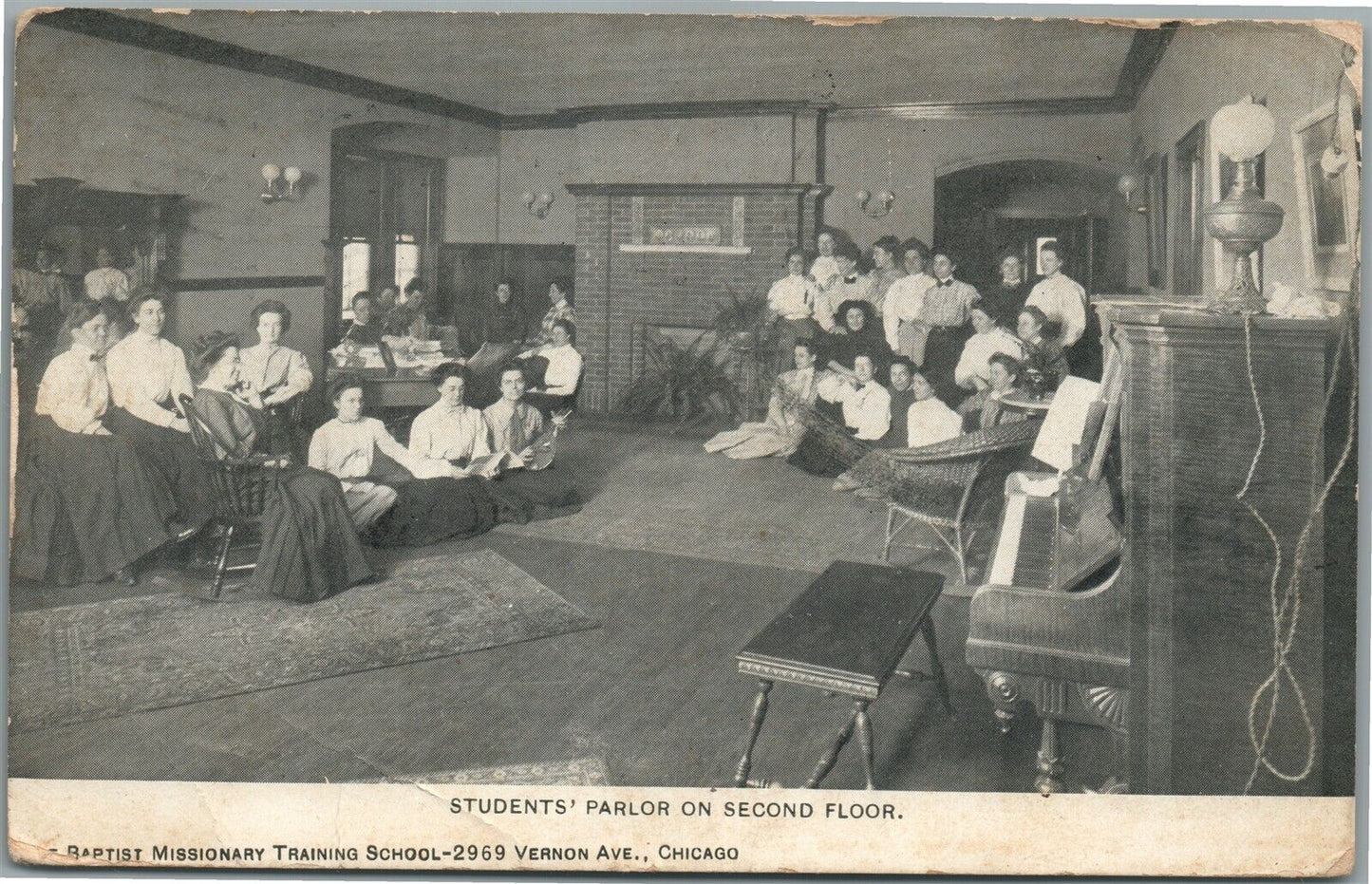 CHICAGO IL BAPTIST MISSIONARY TRAINING SCHOOL ANTIQUE POSTCARD