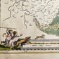 1640 MAP of LE PAIS de BRIE FRANCE by WILLEM BLAEU antique AUTHENTIC handcolored