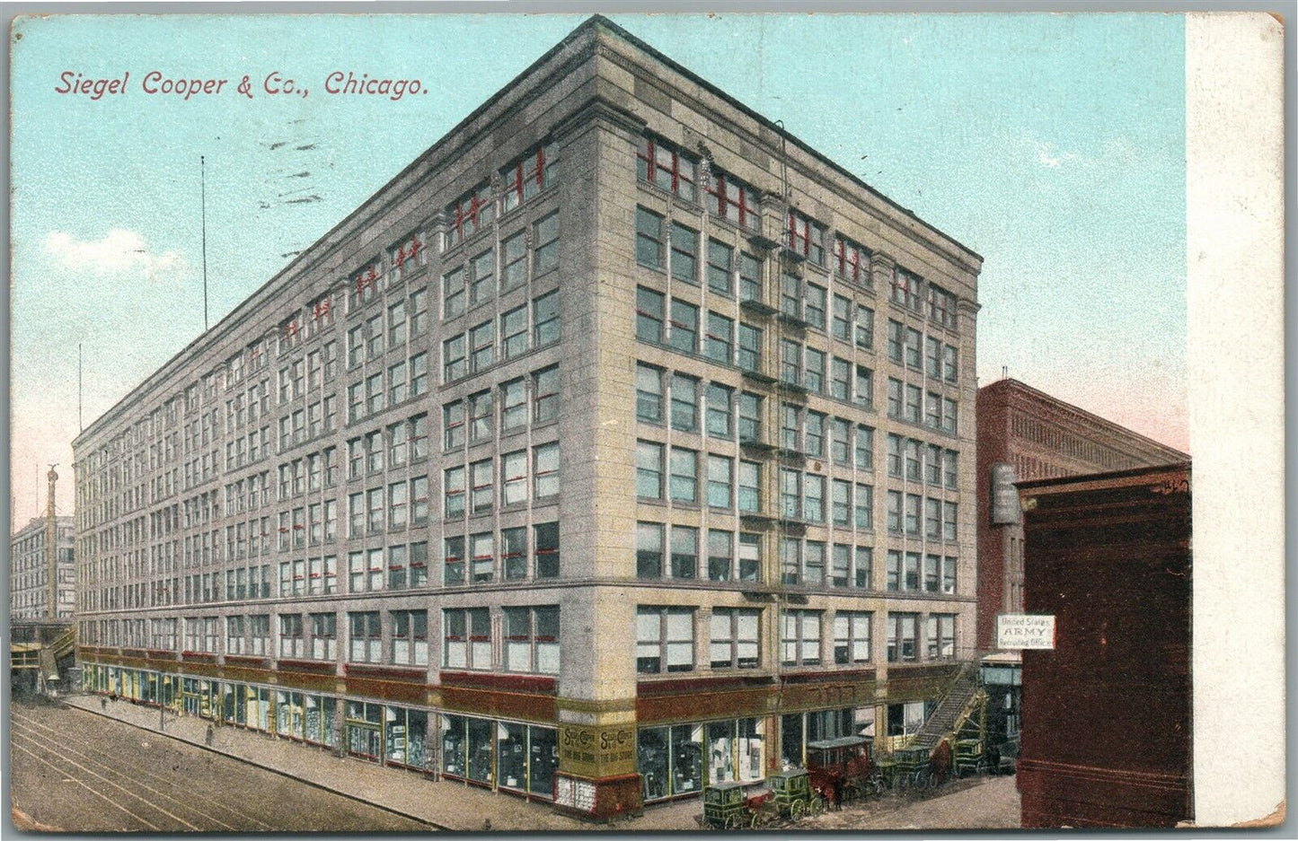 CHICAGO IL SIEGEL COOPER & CO. ANTIQUE POSTCARD
