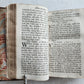 1753 BOOK of COMMON PRAYER w/ PSALTER in ENGLISH antique