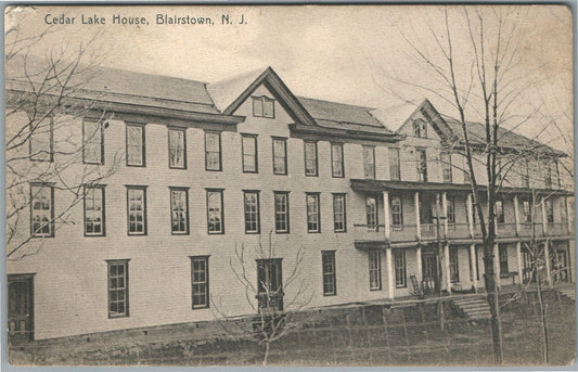 BLAIRSTOWN NJ CEDAR LAKE HOUSE ANTIQUE POSTCARD