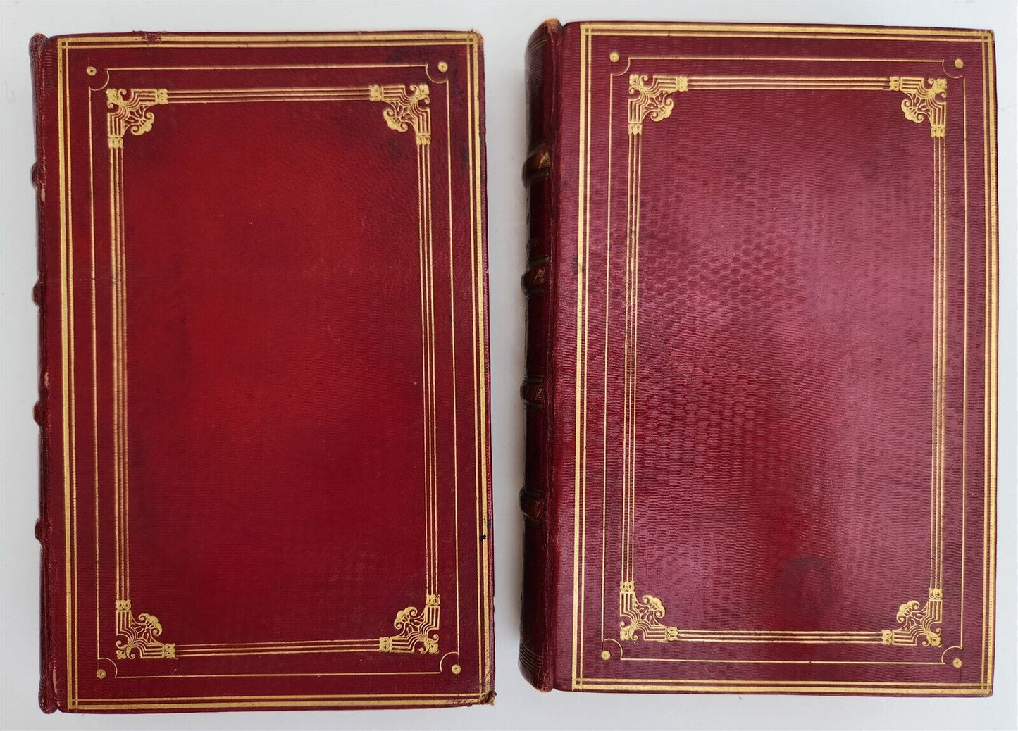 1834 POEMS of SAMUEL ROGERS antique 2 VOLS DECORATIVE BINDING poetry ILLUSTRATED