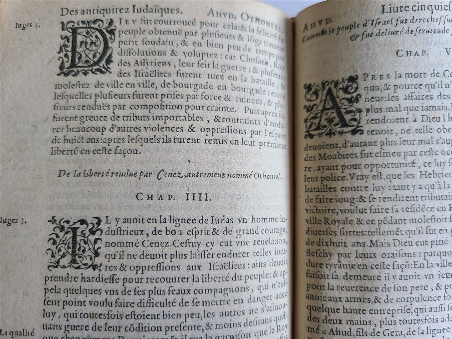 1599 HISTOIRE DE FL. IOSEPHE SACRIFICATEUR antique ILLUSTRATED Judaica 16th CENT