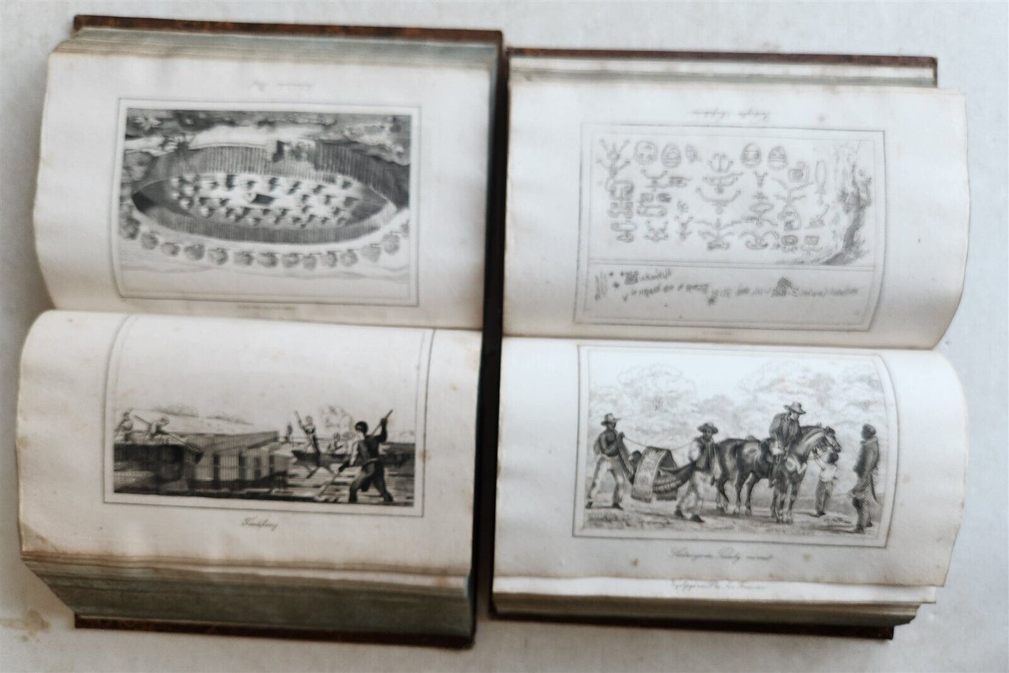 1838 ILLUSTRATED HISTORY of NORTH AMERICA Brazil Columbia & Gyana antique