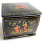 RUSSIAN PALEKH SCHOOL 5 SIDED VINTAGE LACQUER BOX ARTIST SIGNED