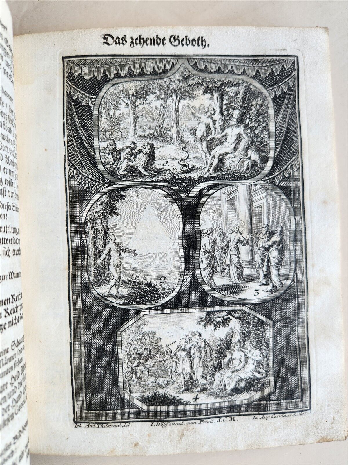 18th century ILLUSTRATED CATECHISM antique
