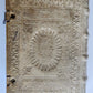 1610 BIBLE COMMENTARY by PETRUS AUREOLI antique BLIND STAMPED PIGSKIN w/ CLASPS