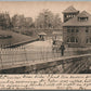 AKRON OH UNION RAILROAD STATION RAILWAY DEPOT 1908 ANTIQUE POSTCARD