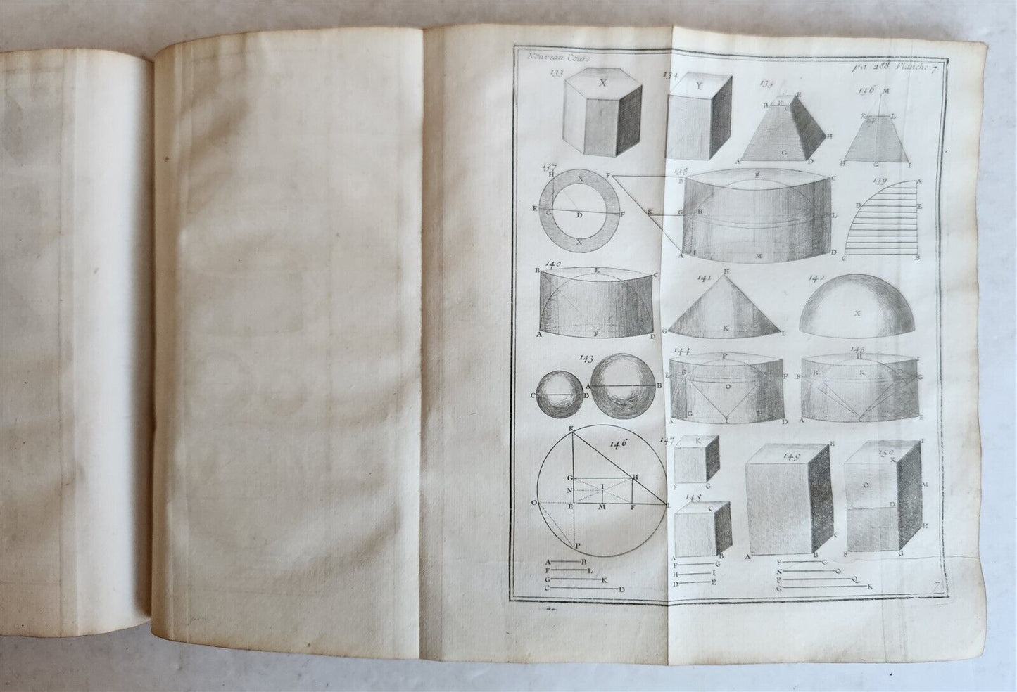 1757 ILLUSTRATED APPLIED MATHEMATICS for ARTILLERY CADETS & ENGINEERS antique