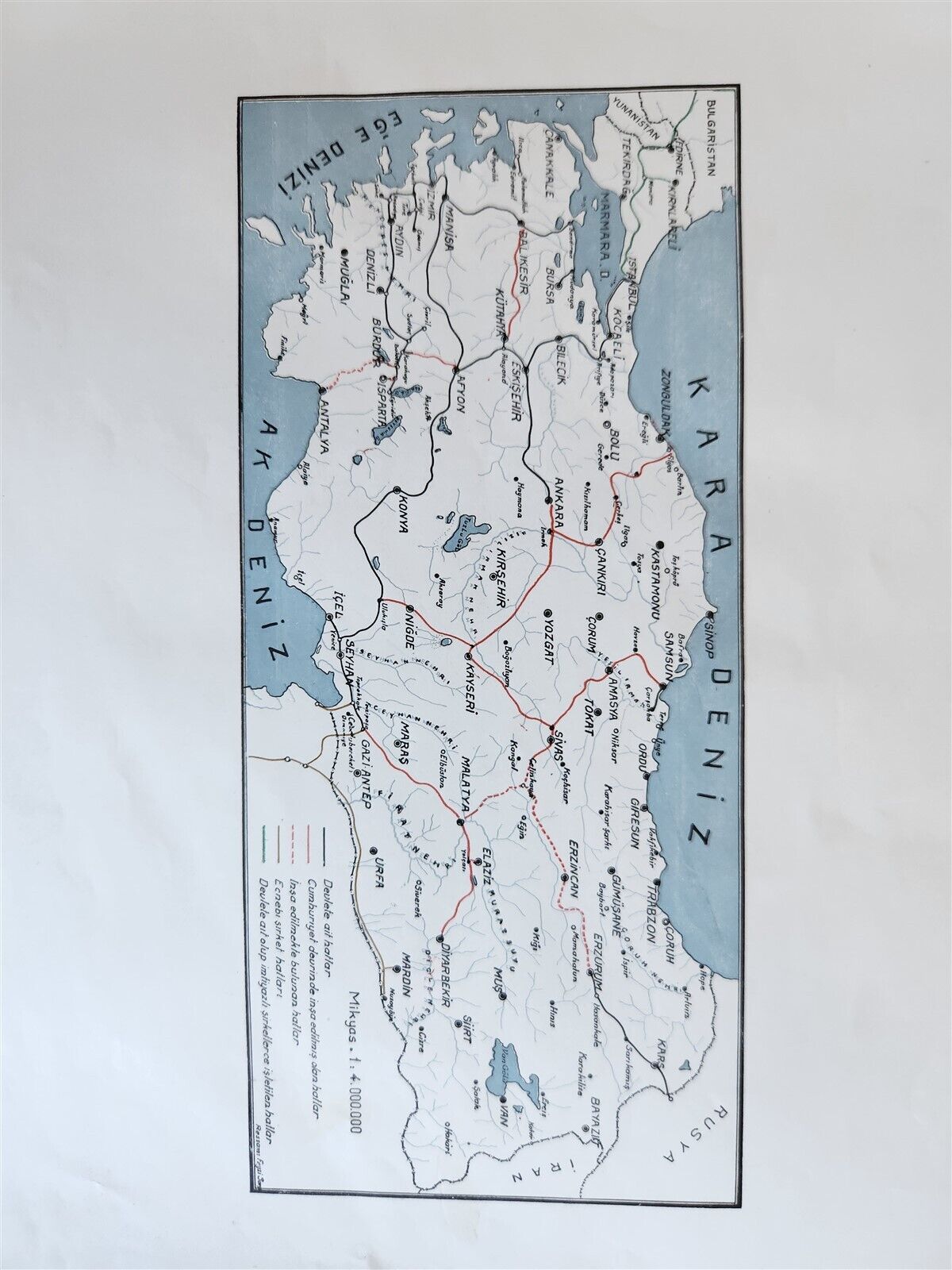1935 TURKISH RAILWAYS MEMORIAL ALBUM antique FULLY ILLUSTRATED