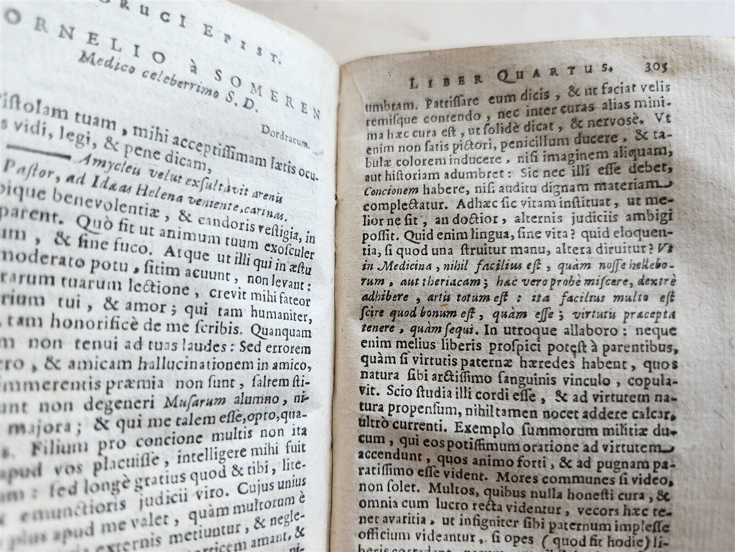 1654 Mercurius Batavus sive Epistolarum by J. Crucius antique