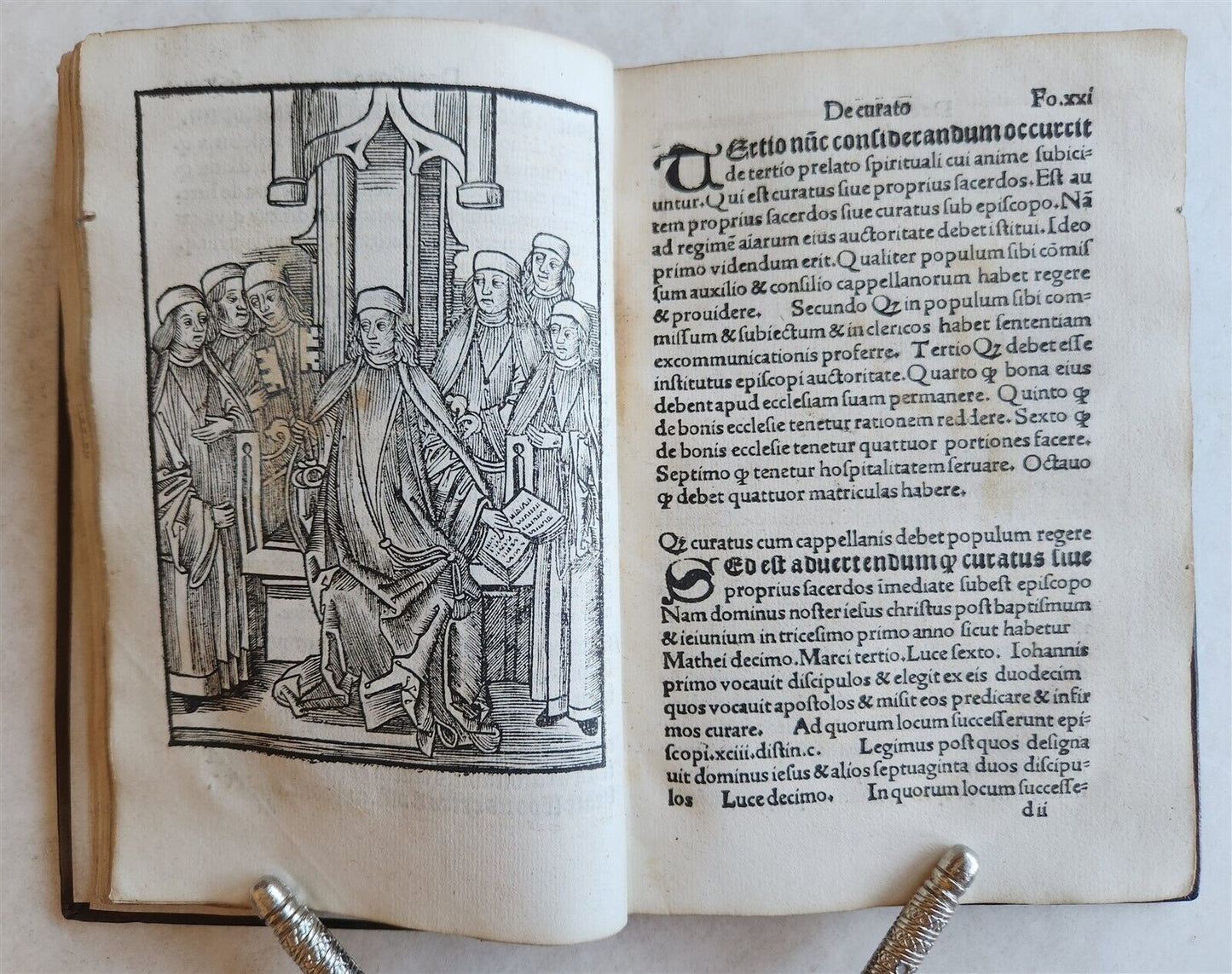 1509 POST-INCUNABULA ILLUSTRATED antique Quadruvium Ecclesie Quattuor by J.HUG