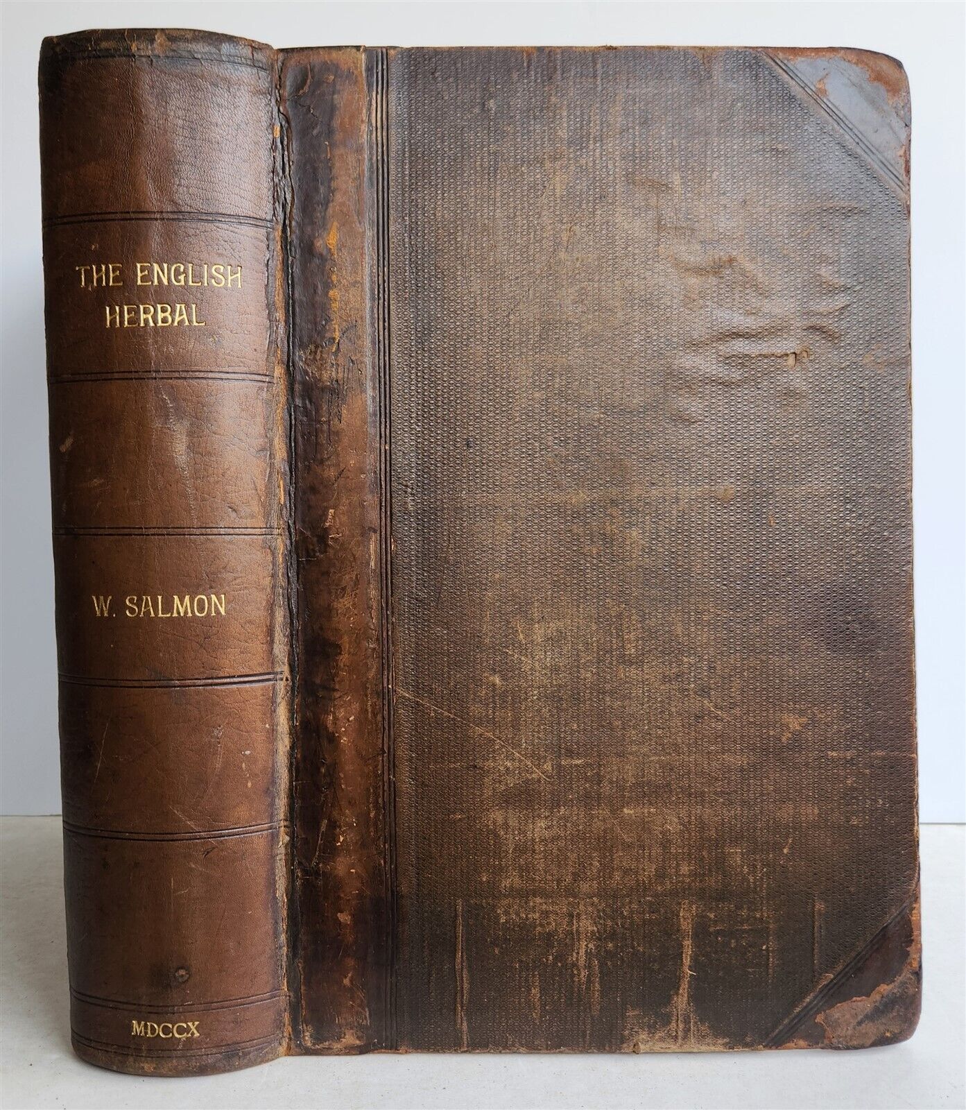 1710 BOTANOLOGIA ENGLISH HERBAL antique ILLUSTRATED MASSIVE FOLIO